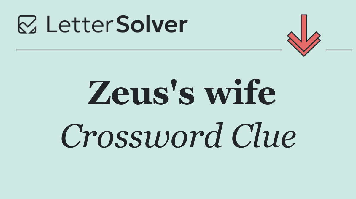 Zeus's wife