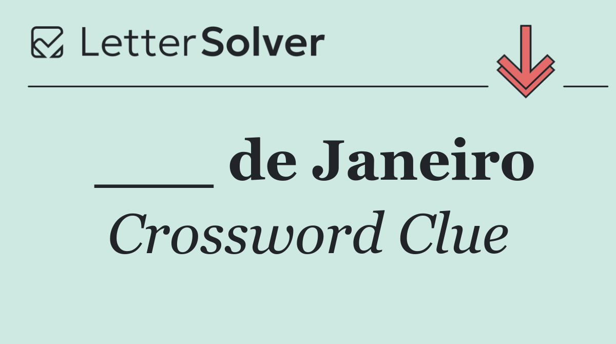 ___ de Janeiro