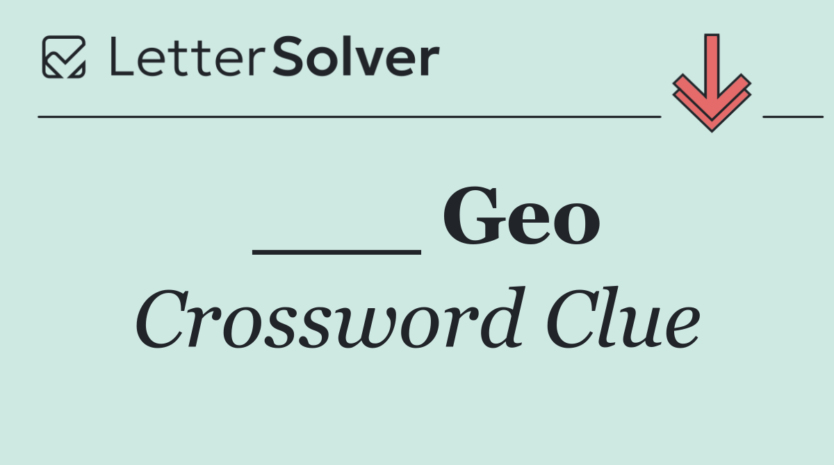___ Geo