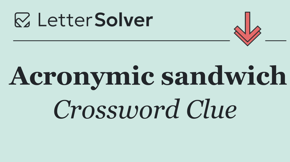 Acronymic sandwich