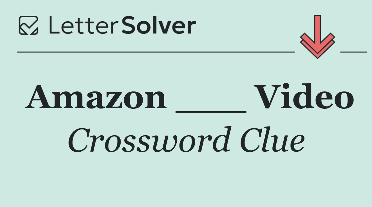 Amazon ___ Video
