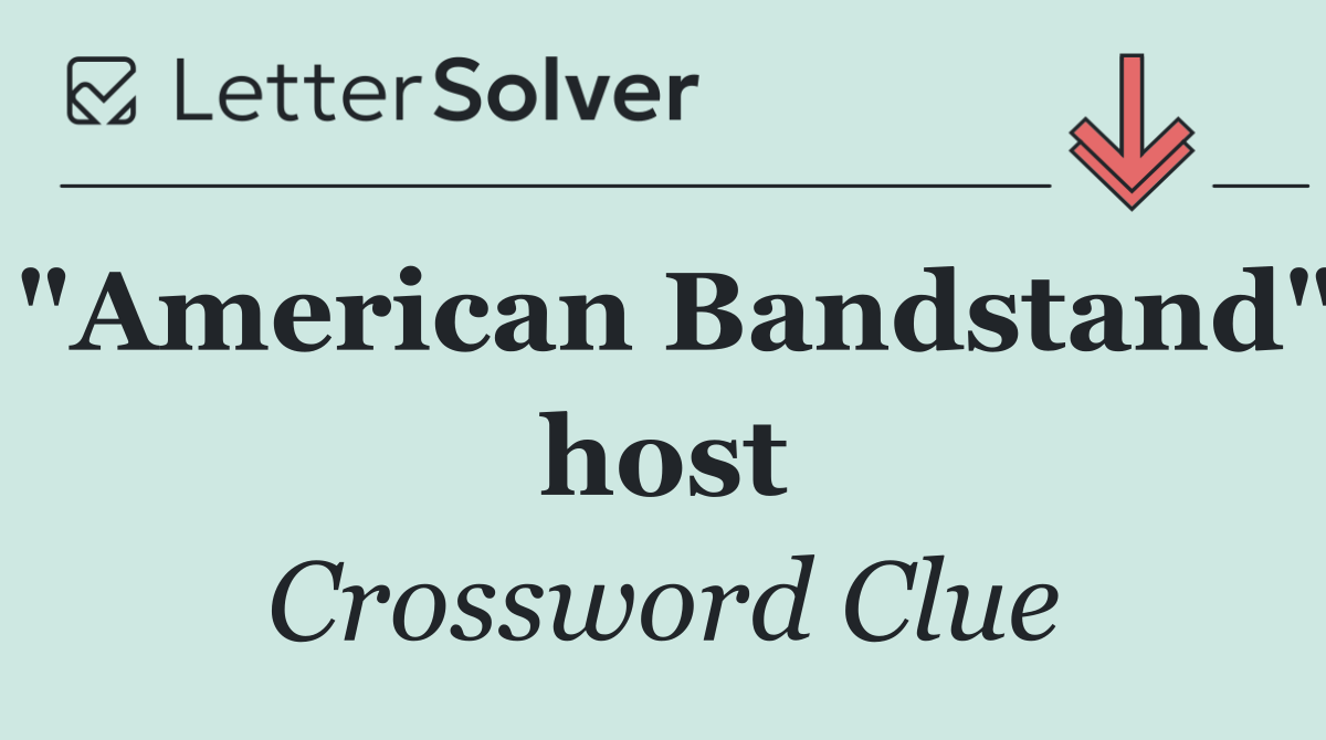 "American Bandstand" host