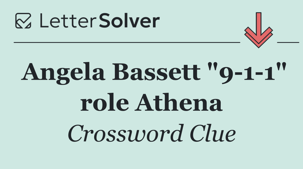 Angela Bassett "9 1 1" role Athena