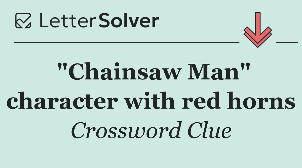 "Chainsaw Man" character with red horns