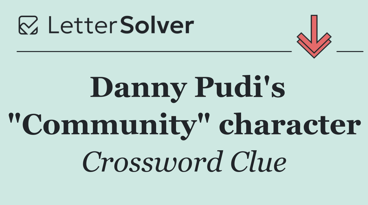 Danny Pudi's "Community" character