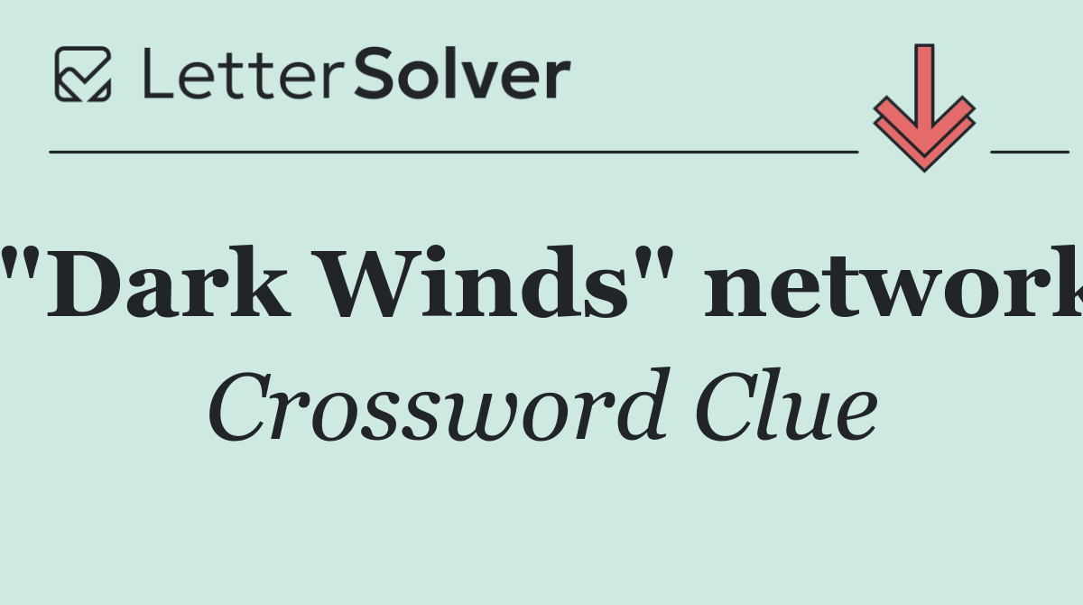 "Dark Winds" network