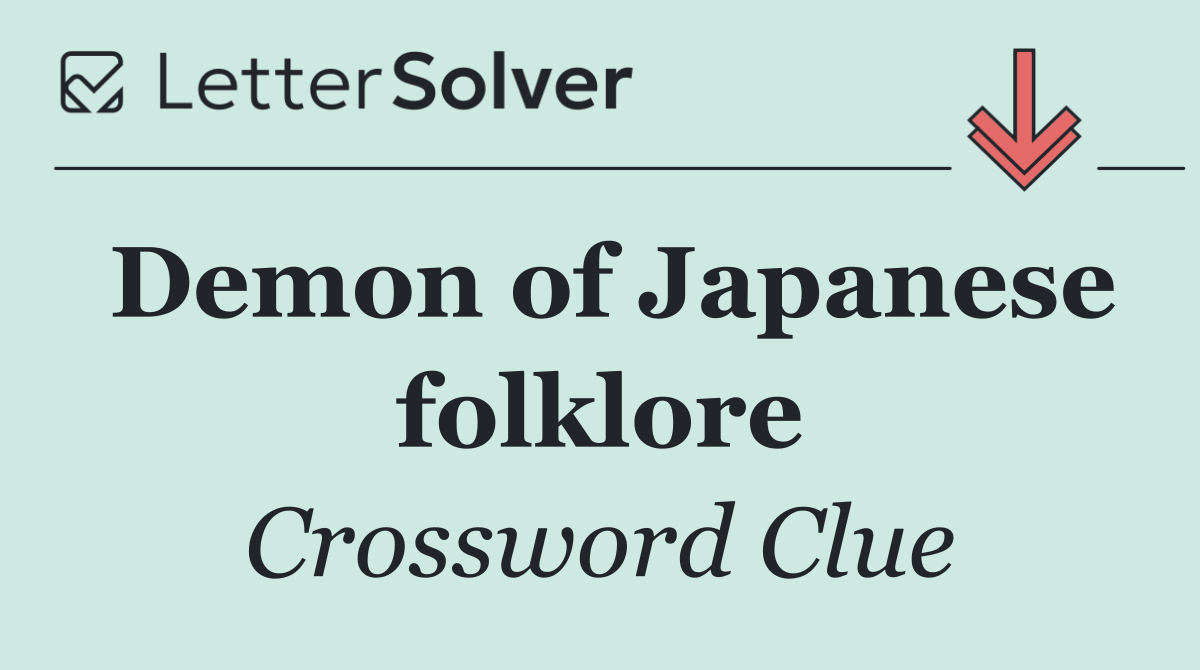 Demon of Japanese folklore