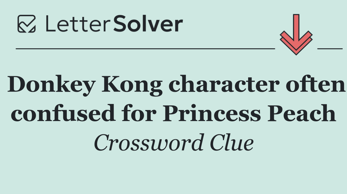 Donkey Kong character often confused for Princess Peach