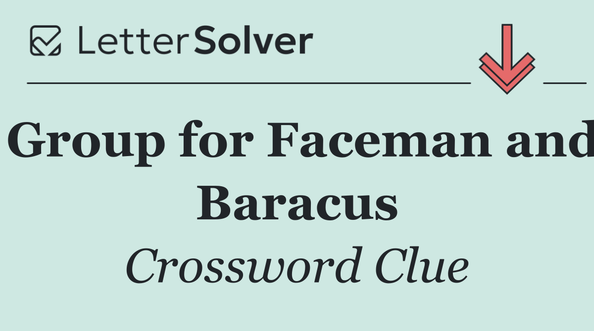 Group for Faceman and Baracus