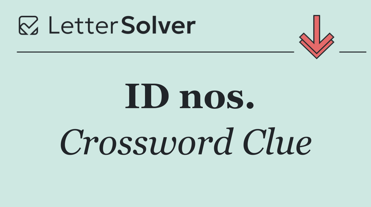 ID nos.