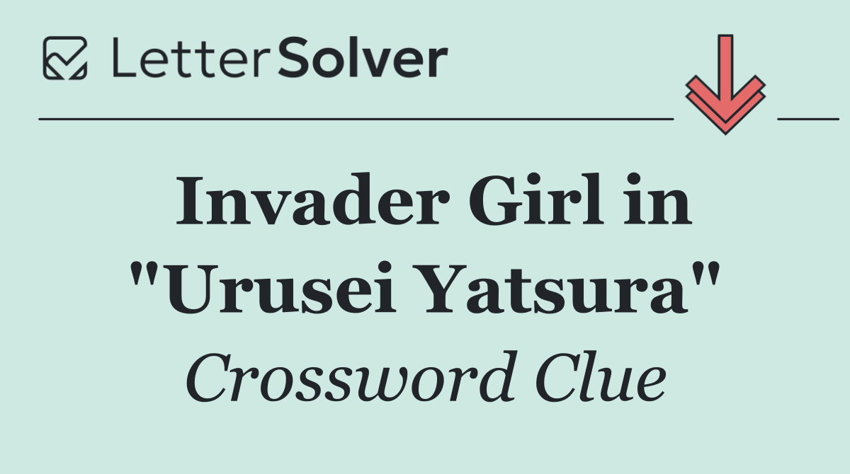Invader Girl in "Urusei Yatsura"