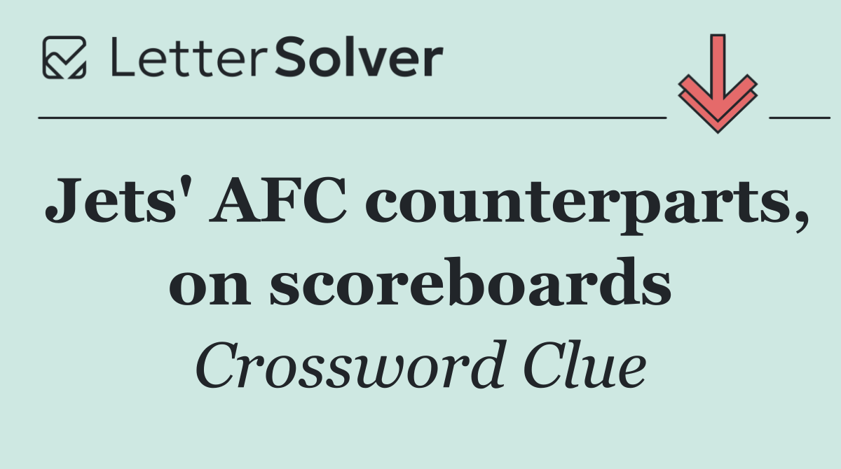 Jets' AFC counterparts, on scoreboards