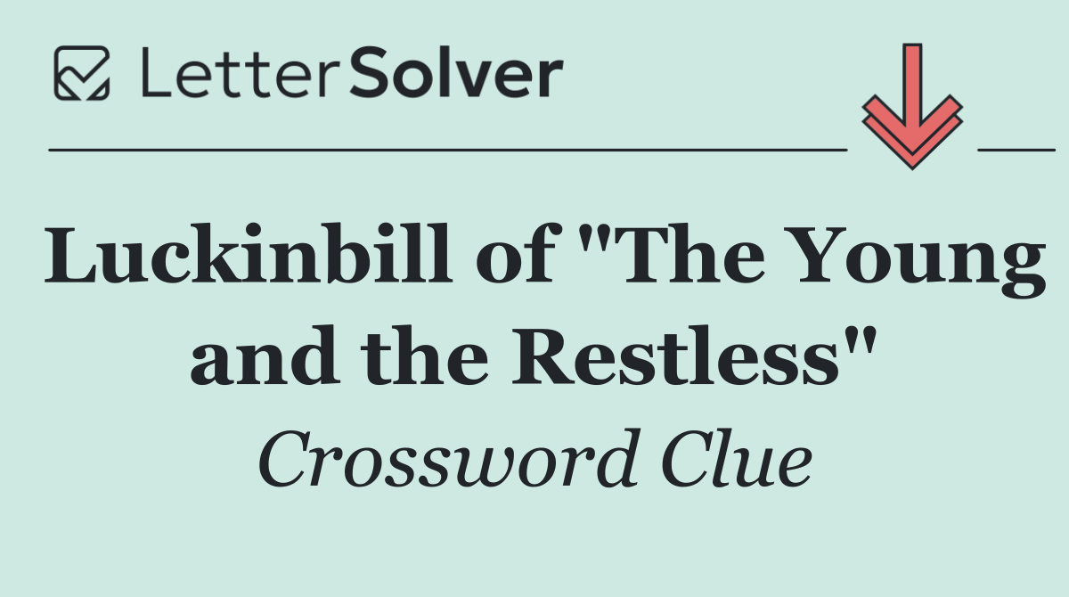 Luckinbill of "The Young and the Restless"