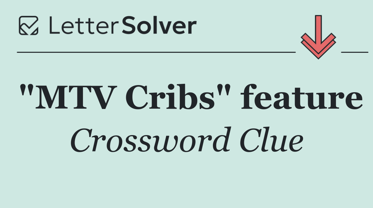 "MTV Cribs" feature