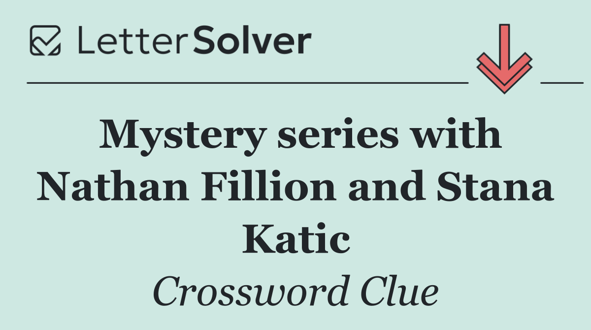 Mystery series with Nathan Fillion and Stana Katic