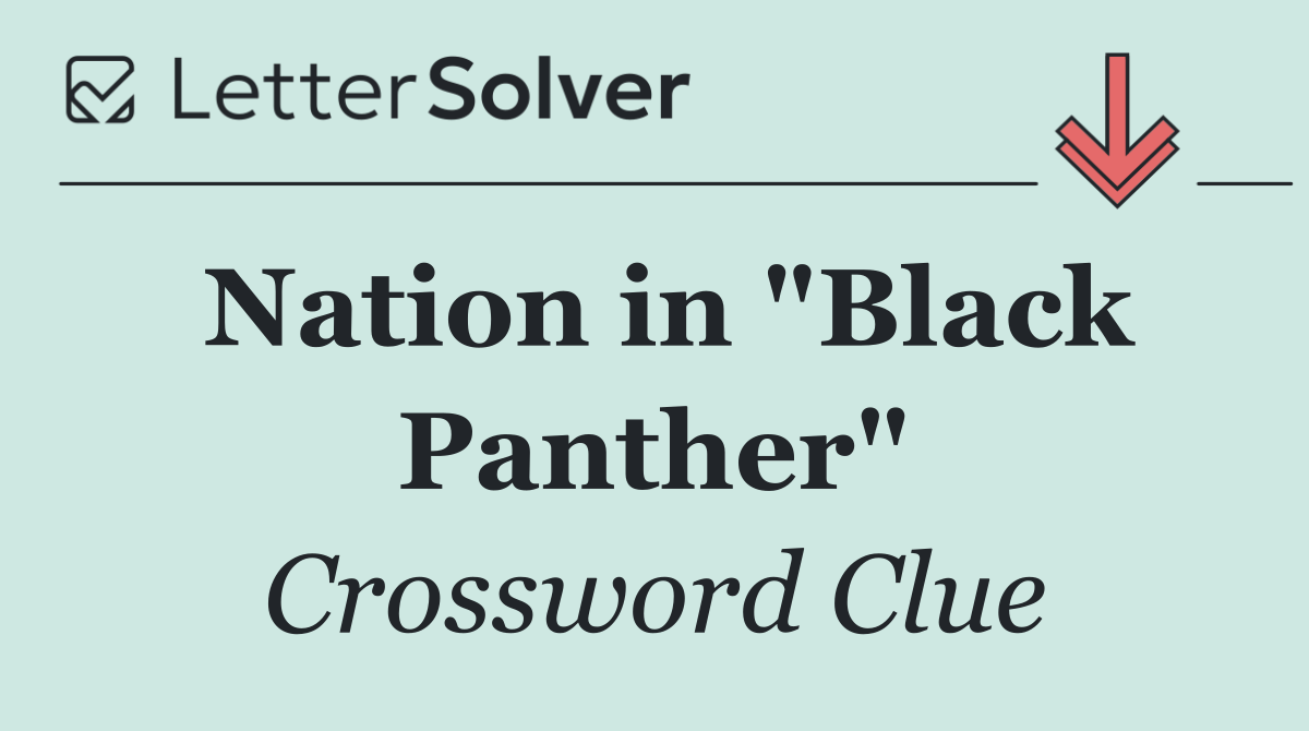 Nation in "Black Panther"