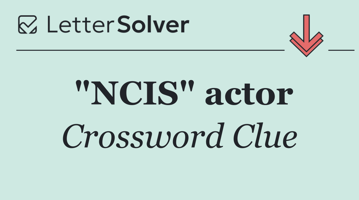 "NCIS" actor