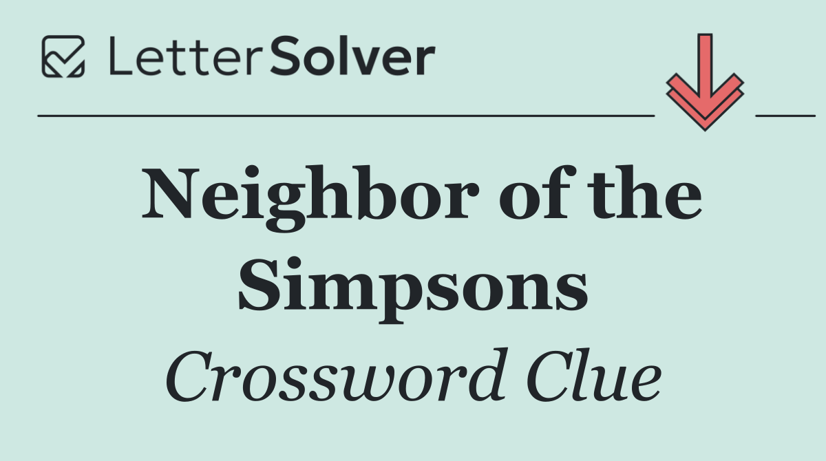 Neighbor of the Simpsons