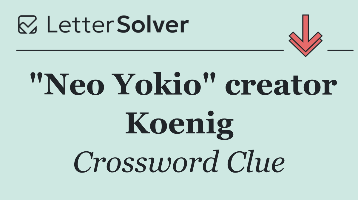 "Neo Yokio" creator Koenig