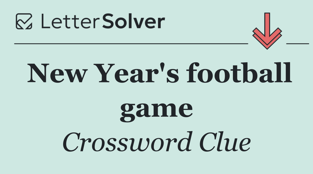 New Year's football game