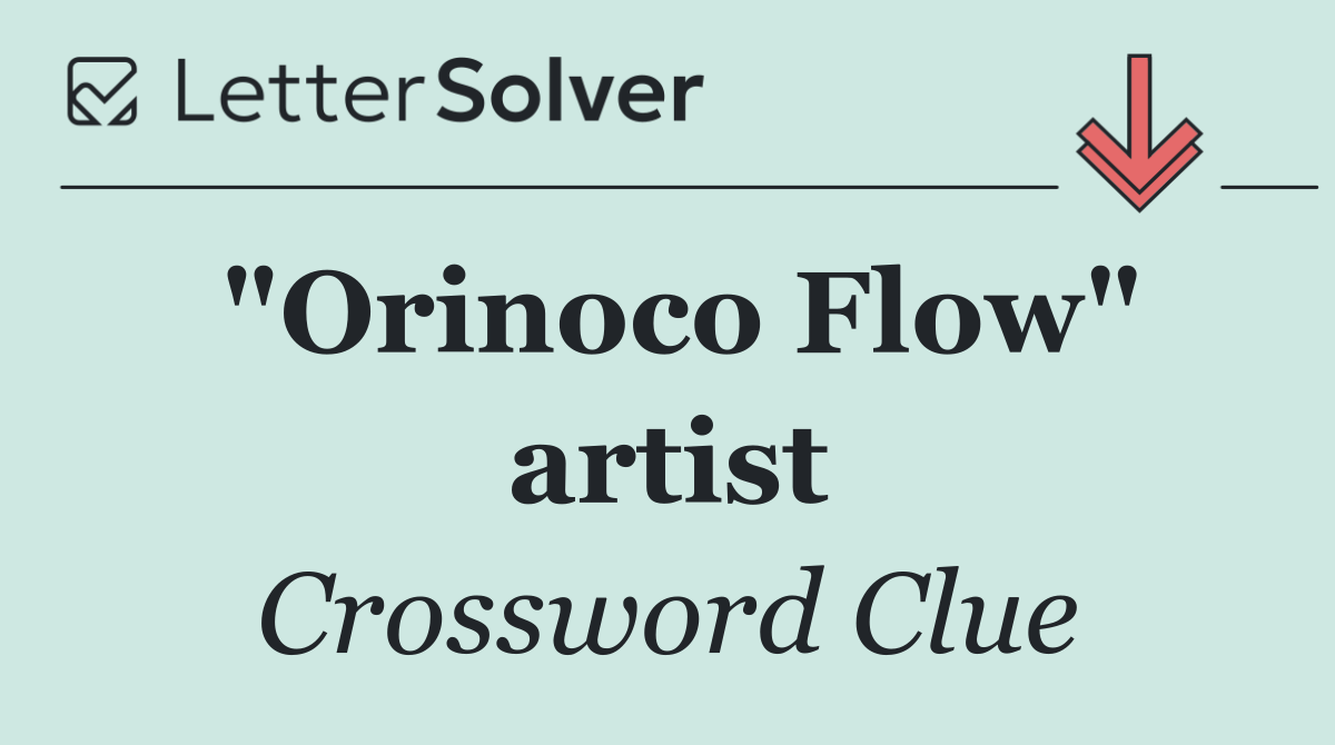 "Orinoco Flow" artist