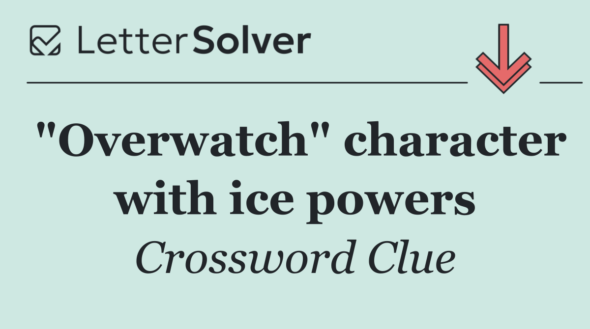 "Overwatch" character with ice powers
