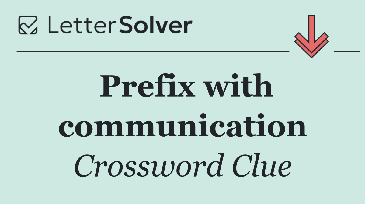 Prefix with communication