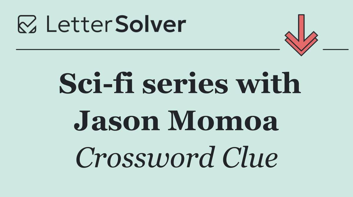 Sci fi series with Jason Momoa