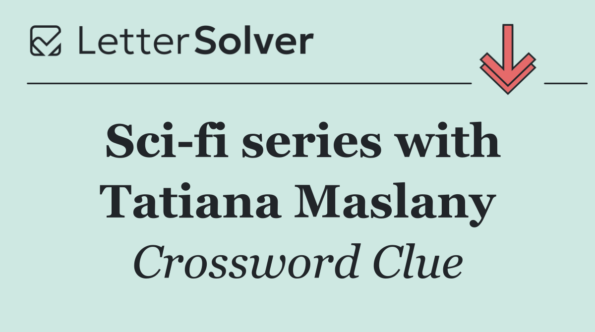 Sci fi series with Tatiana Maslany