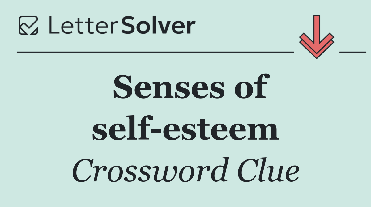 Senses of self esteem