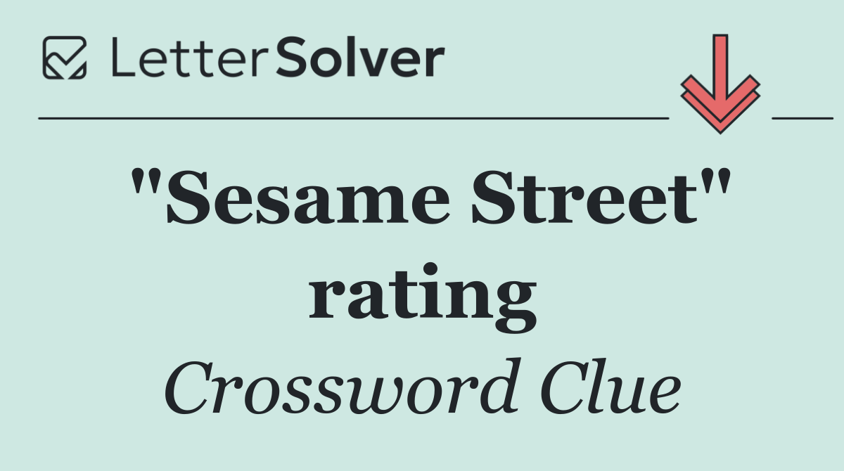 "Sesame Street" rating