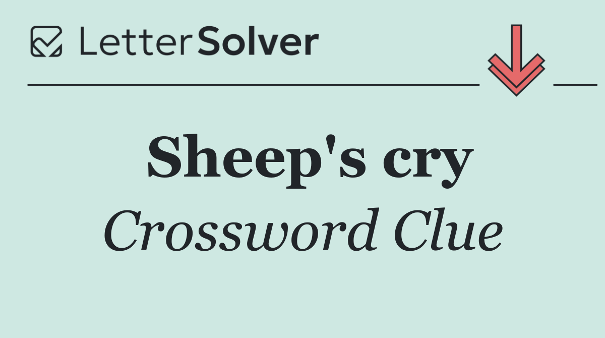 Sheep's cry
