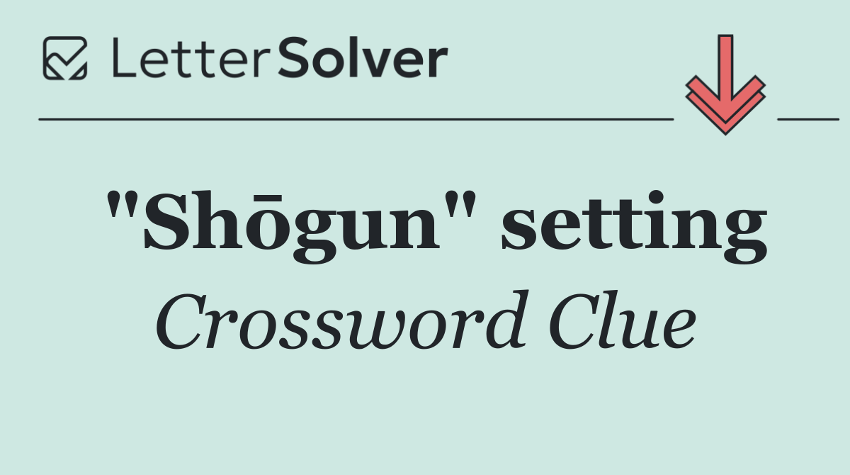 "Shōgun" setting