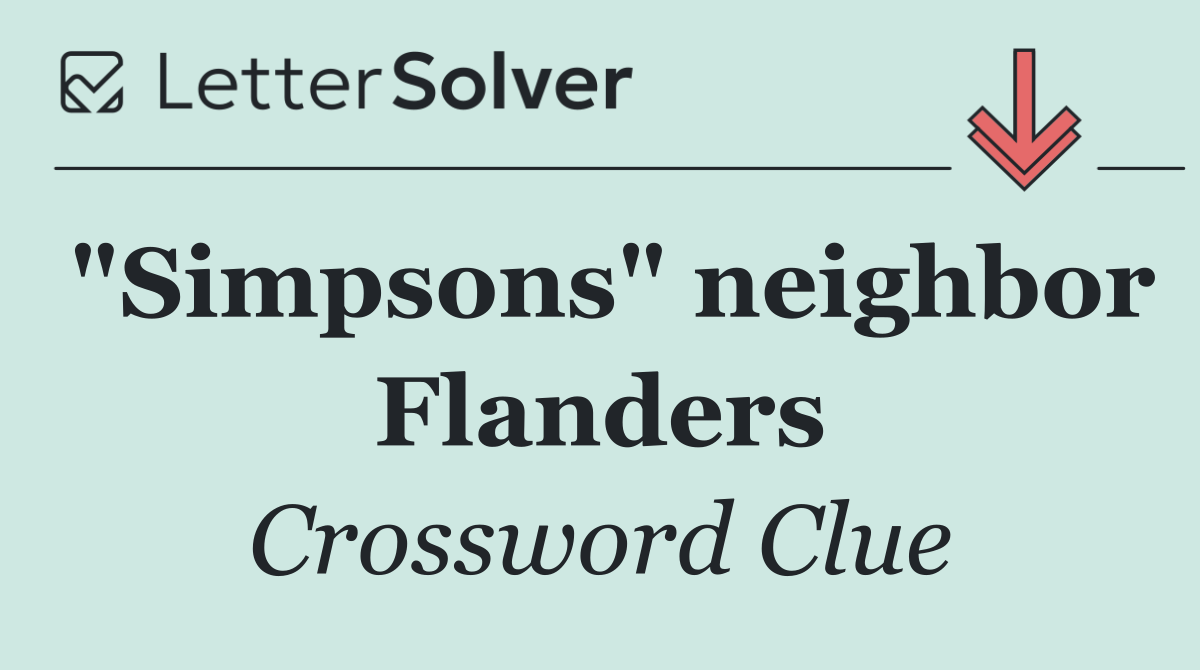 "Simpsons" neighbor Flanders