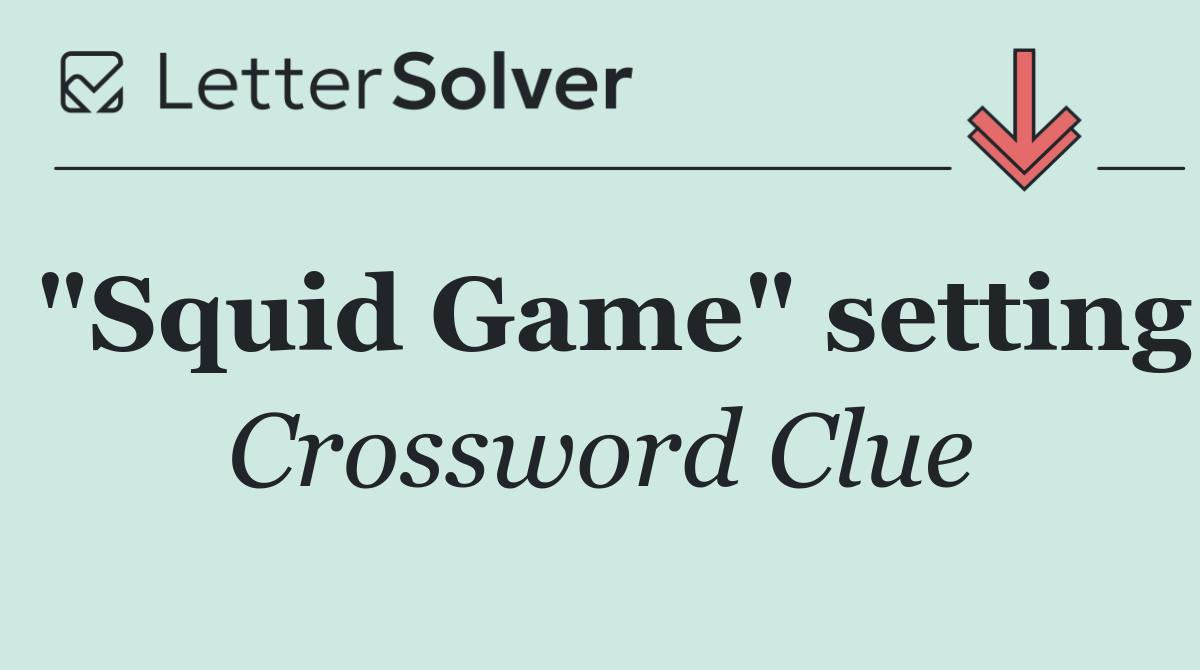 "Squid Game" setting