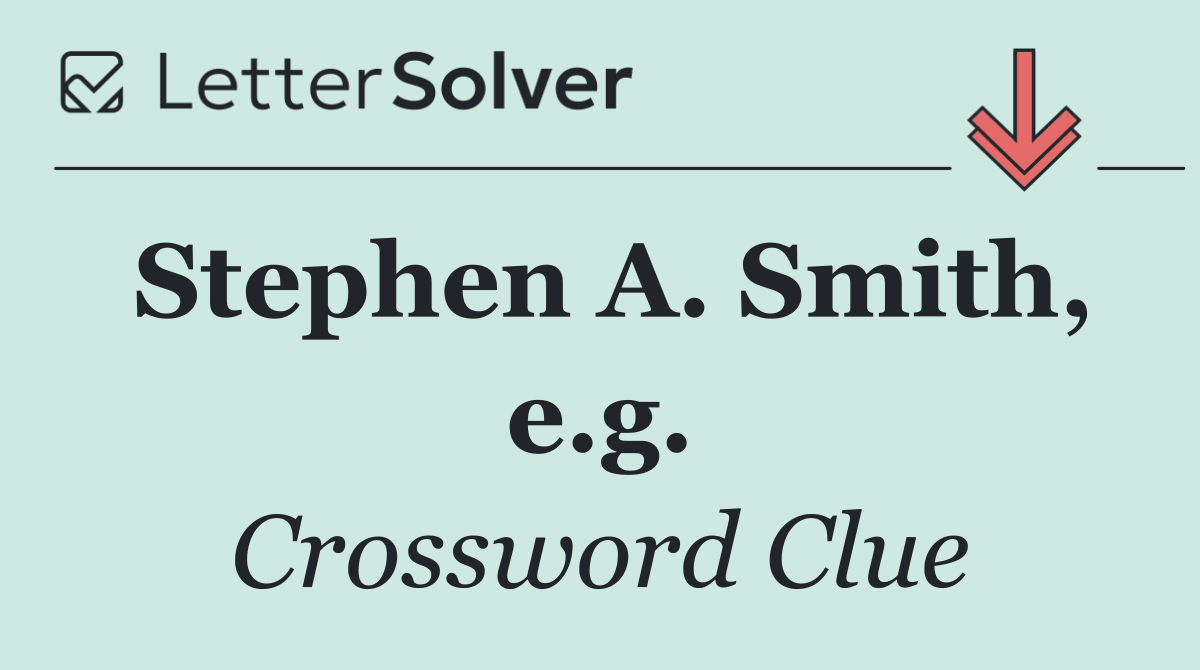 Stephen A. Smith, e.g.