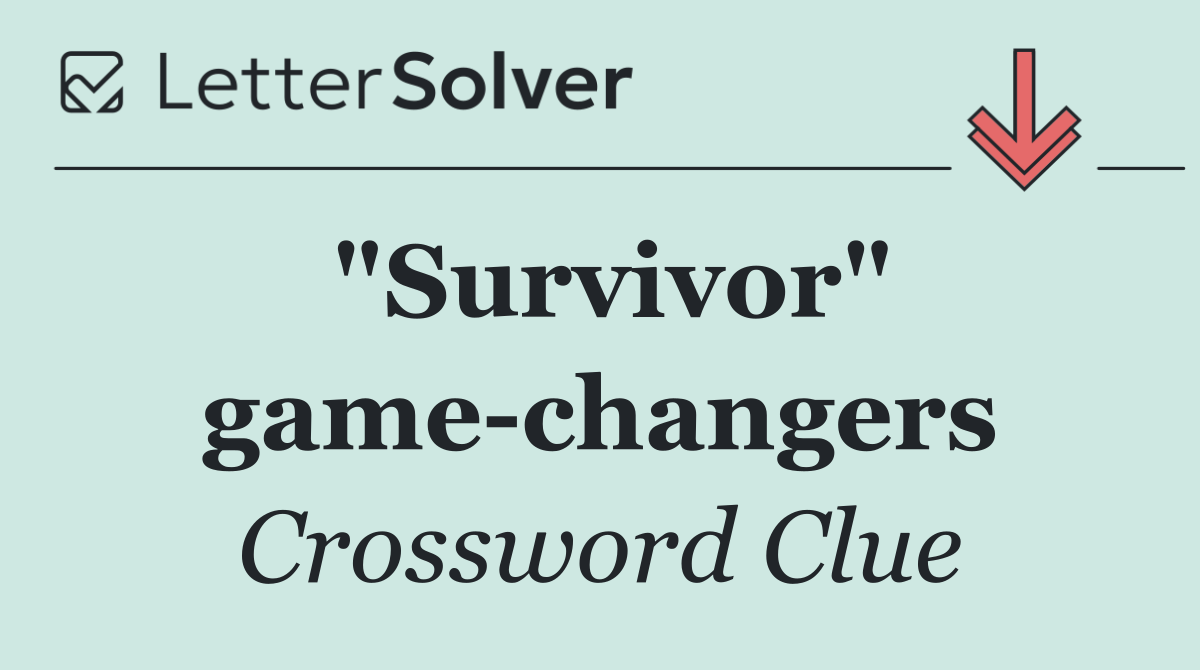 "Survivor" game changers
