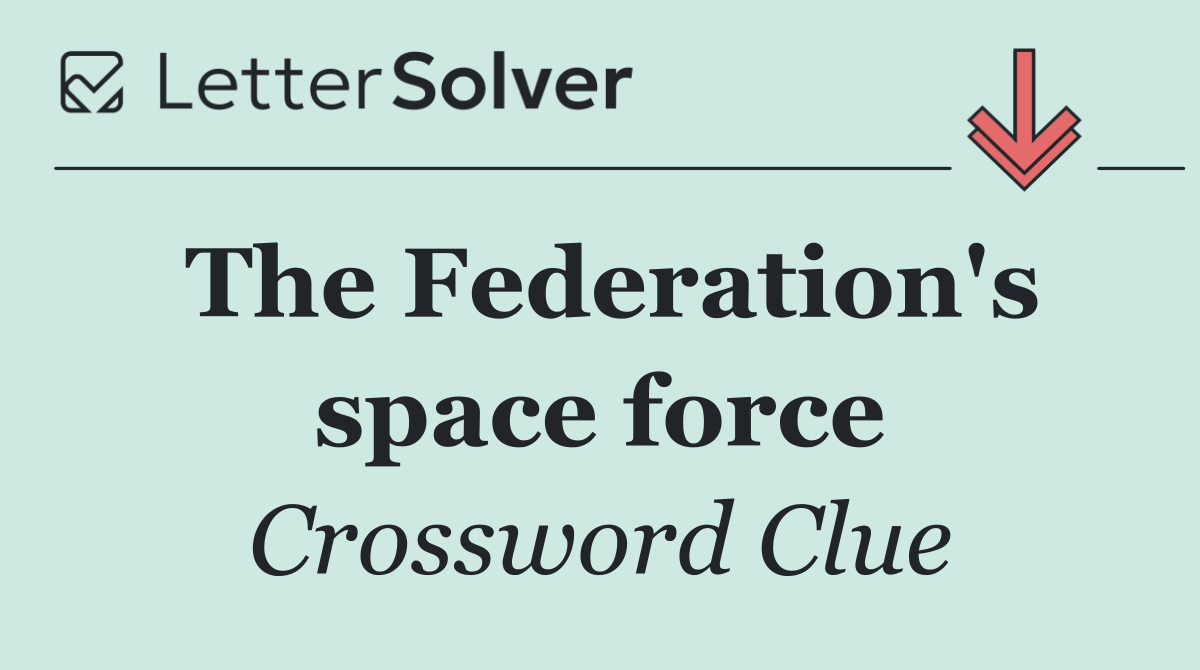 The Federation's space force