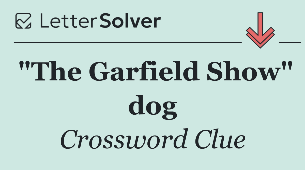 "The Garfield Show" dog