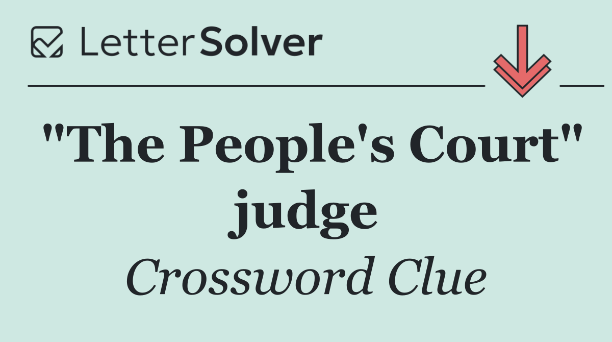 "The People's Court" judge