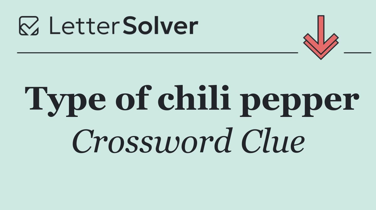 Type of chili pepper