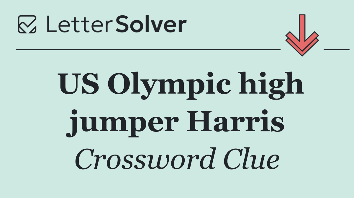 US Olympic high jumper Harris