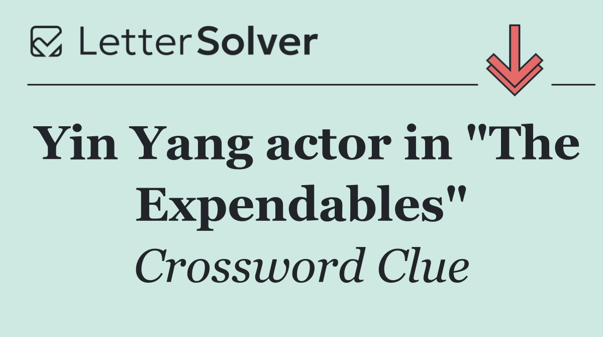 Yin Yang actor in "The Expendables"