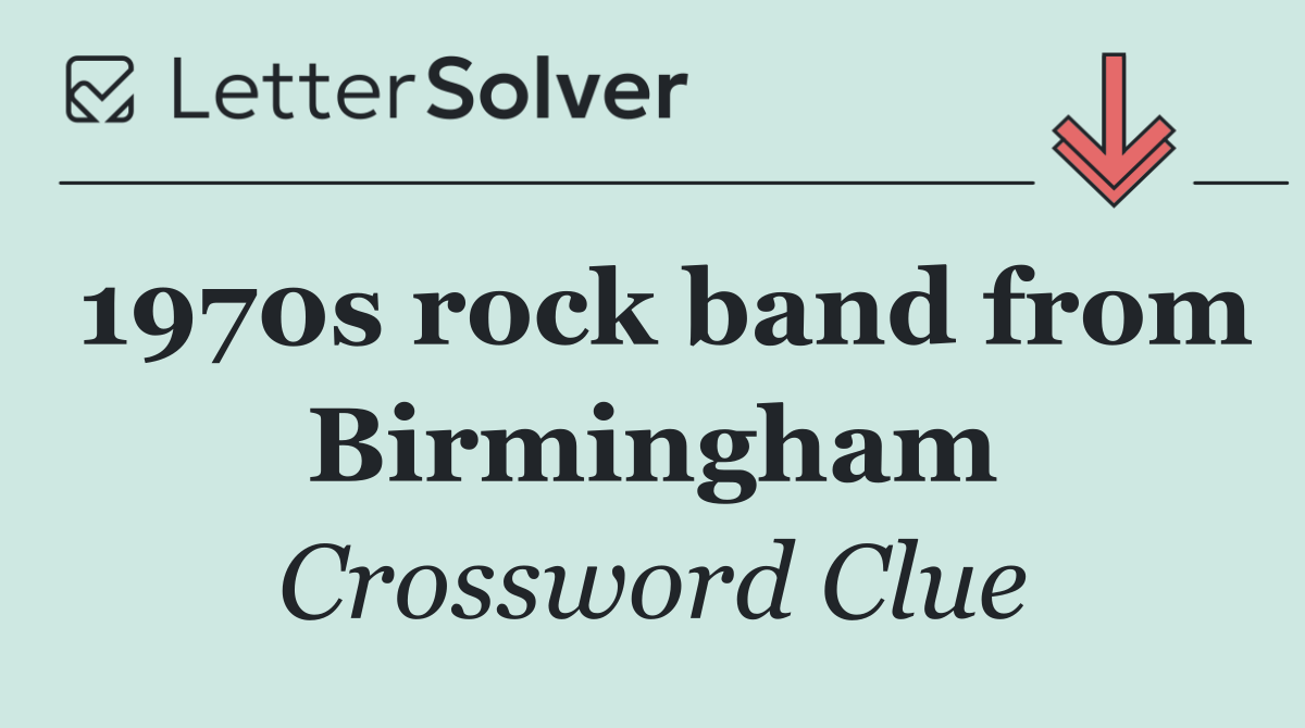 1970s rock band from Birmingham