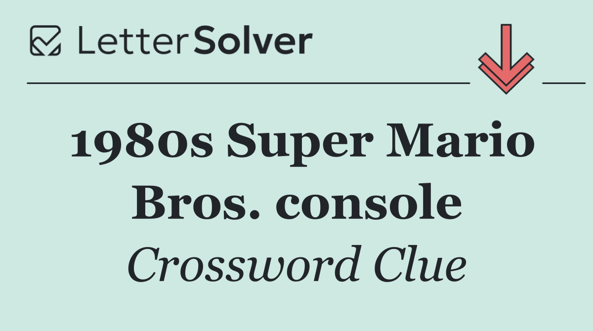 1980s Super Mario Bros. console