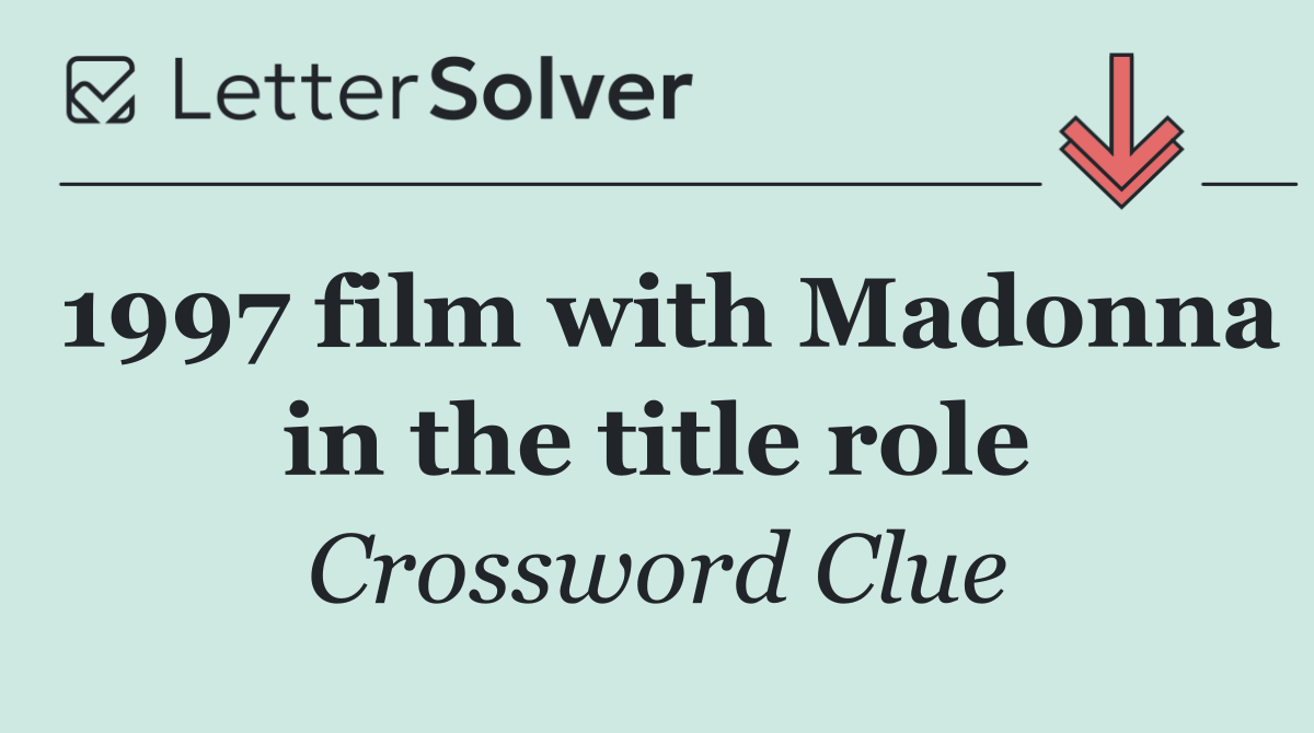 1997 film with Madonna in the title role