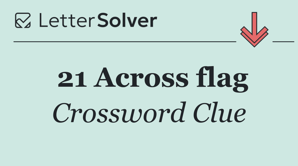 21 Across flag