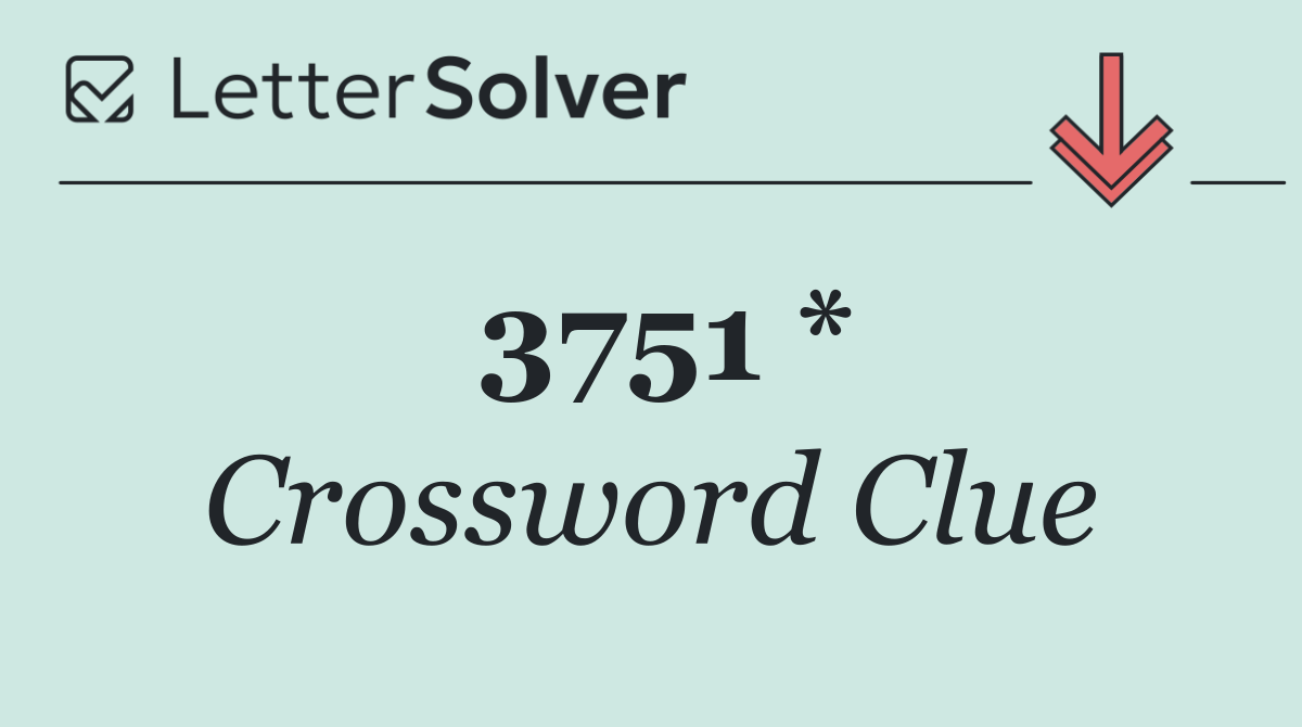 3751 *