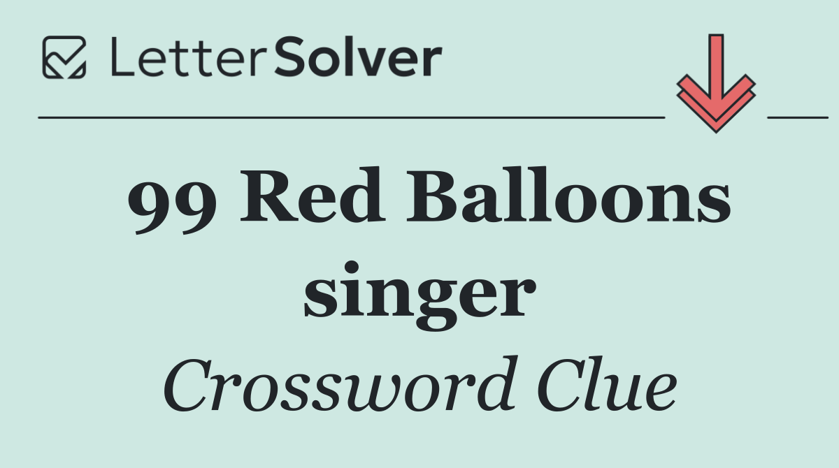 99 Red Balloons singer