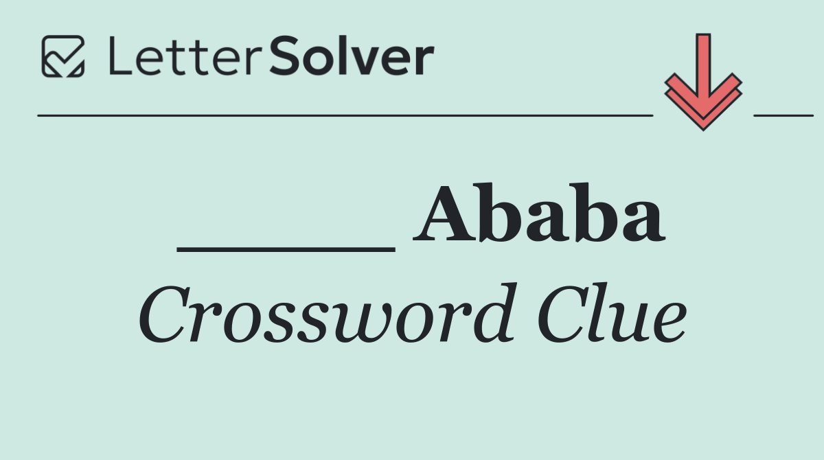 ____ Ababa